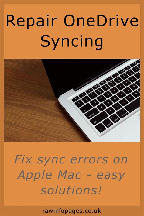 Fix OneDrive sync problems on a Mac .